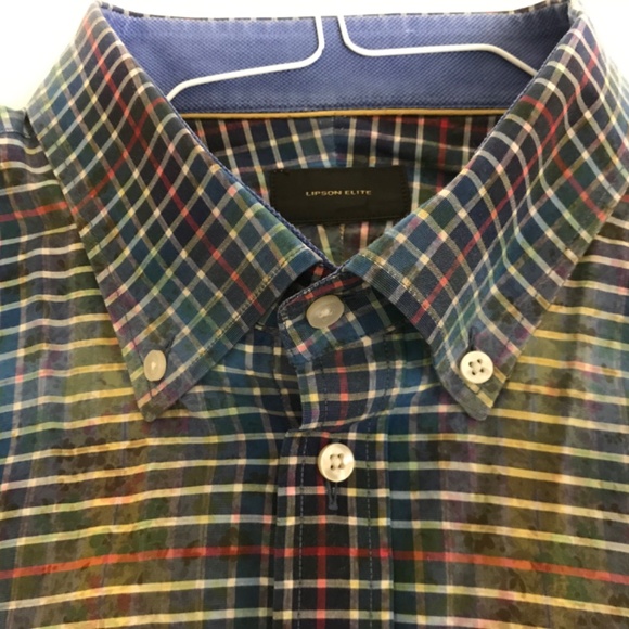 Lipson Elite 100% Cotton Men’s Button Down Long Sleeve Shirt XXL - Picture 6 of 13